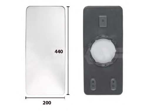 ALKAR 7406247 Mirror Glass, outside mirror